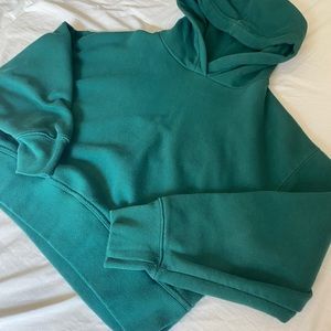 Emrald Green Zara Cropped Hoodie